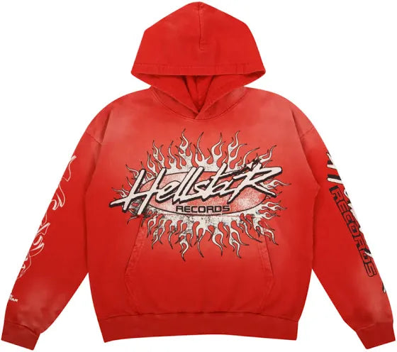 Hellstar Studios Records Hoodie (Red)