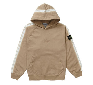 Supreme Stone Island Striple Hoodie (Tan)