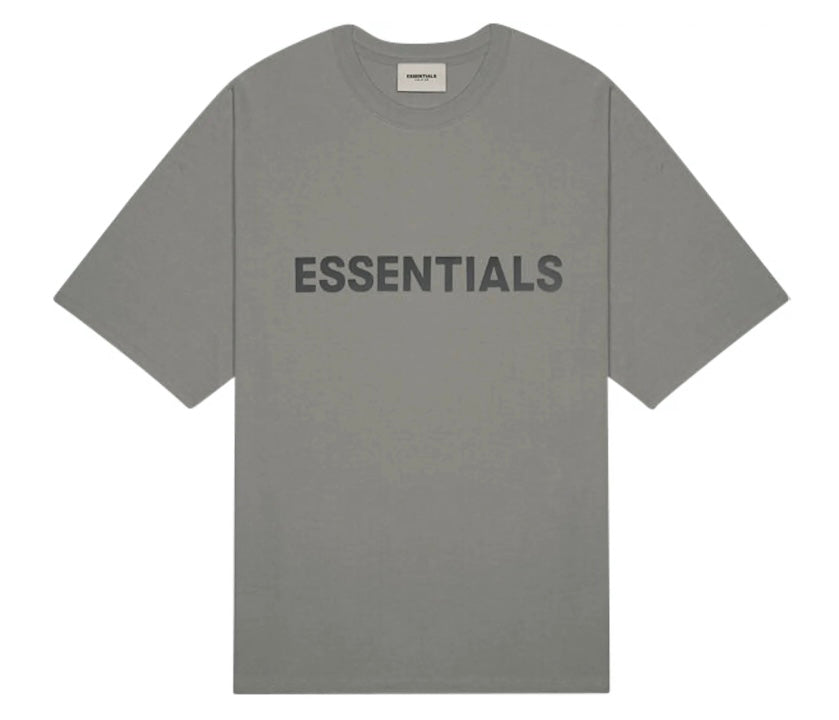 Essentials Front Logo Tee (Charcoal)