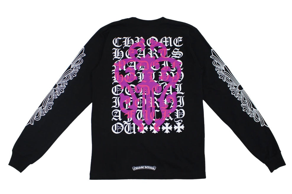 Chrome Hearts Eye Chart Dagger Long Sleeve (Black)