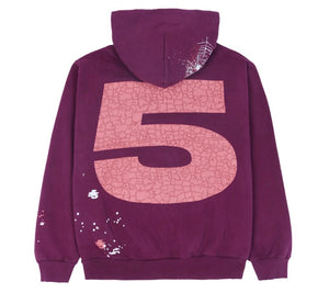 Sp5der Nocturnal Highway Hoodie (Dark Purple)