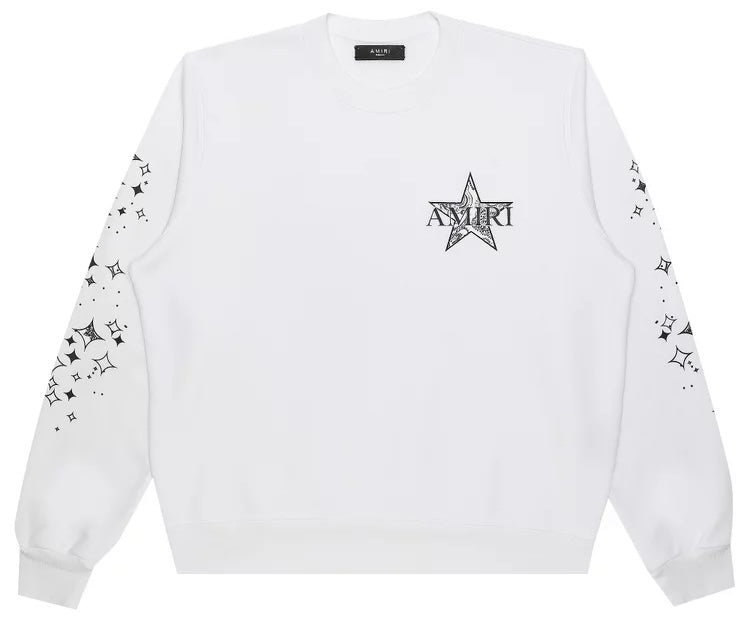 Amiri Paisley Star Crewneck