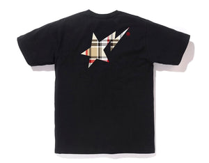 Bape Check Bapesta Tee (Black)