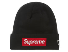 Load image into Gallery viewer, Supreme New Era Box Logo Beanie (Black/Red)
